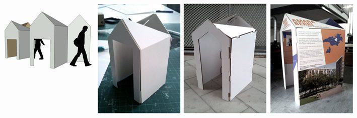 expo carton cartonLAB Proceso de diseño de las casitas de cartón.