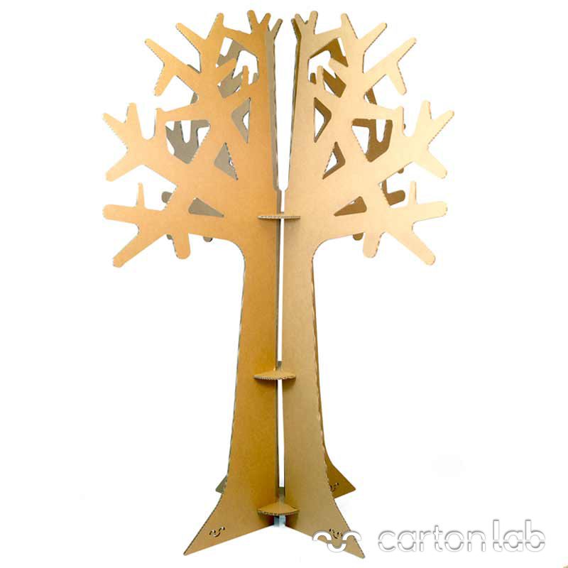 arbol de carton cardboard tree Cartonlab