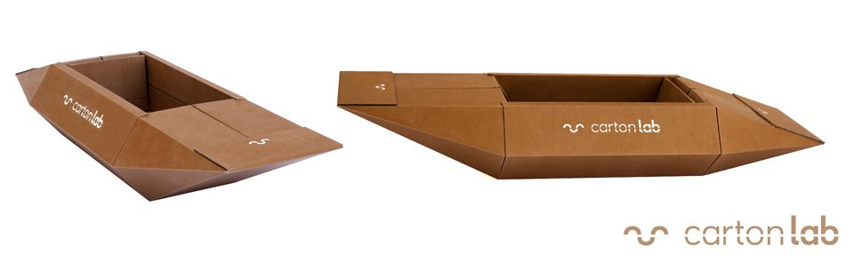 kayak de carton cardboard cartonlab