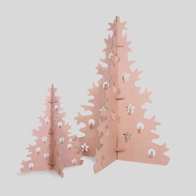 Klaus arbol navidad 2 tamaños carton decoracion