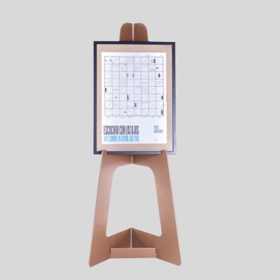 KLETT Caballete - Acabado kraft - Vista frontal