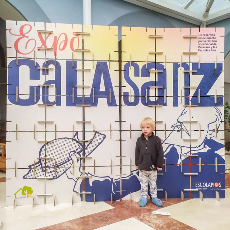 Photocall modular en expo Calasanz