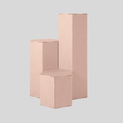 BASSET Peanas hexagonal- Acabado kraft- Vista de conjunto