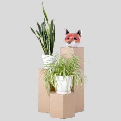 BASSET Peanas hexagonal- Acabado kraft- Vista de conjunto en uso