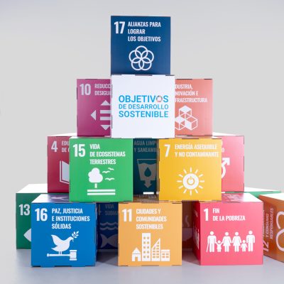ODS | Cubos de cartón | Objetivos de Desarrollo Sostenible