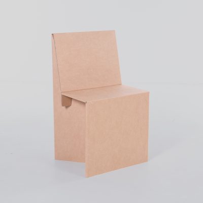 MIMOSA Silla infantil- Acabado kraft- Vista principal