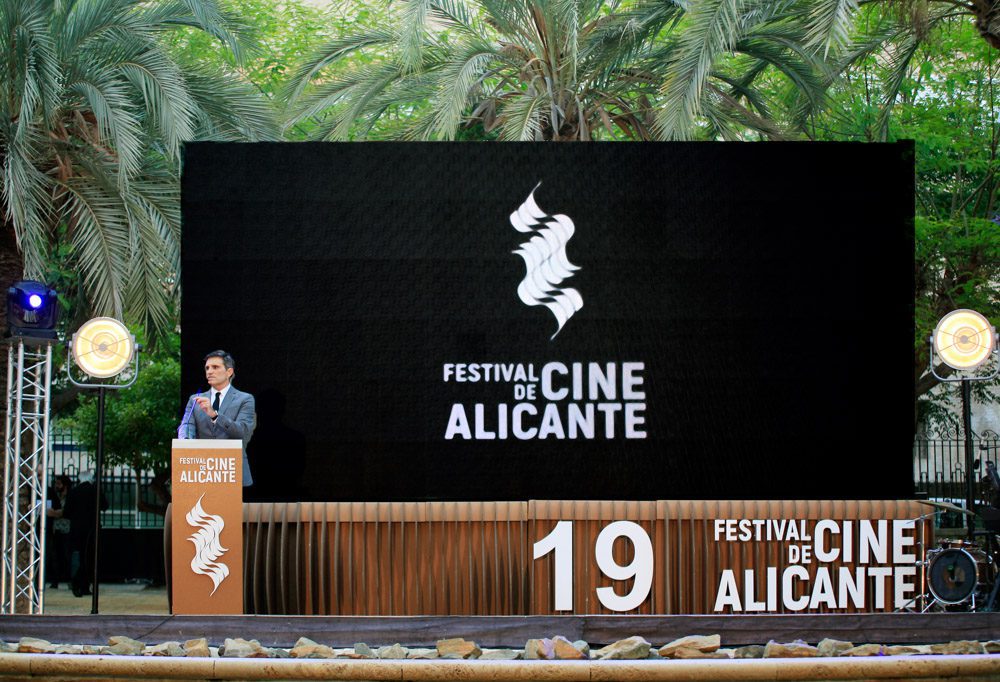 Rótulo corpóreo para festival de cine en Diputación de Alicante