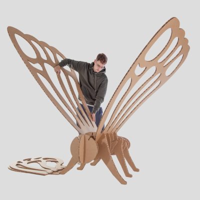 MARIPOSA - Acabado kraft- Vista con persona