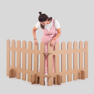 FAUNA Valla separadora - Acabado kraft- Detalle montaje