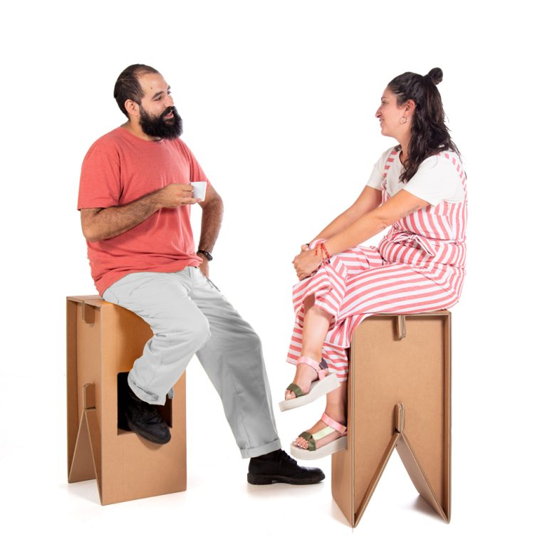 Taburete De Cartón | Eventos | Ferias