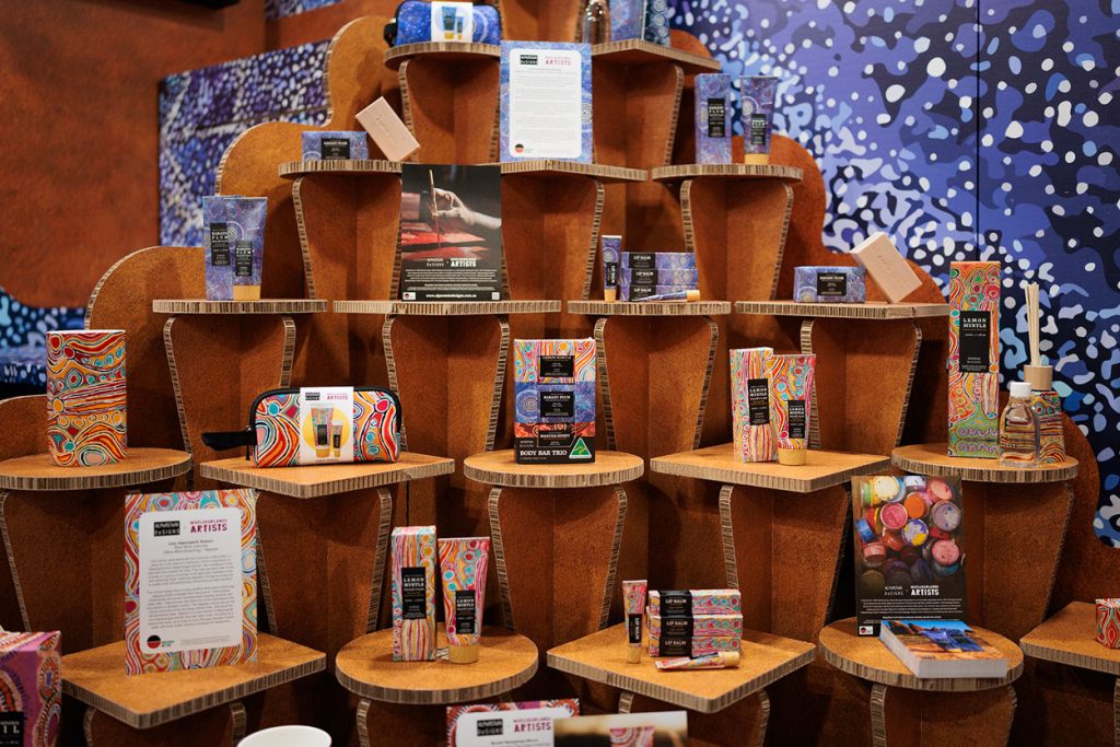 Expositor de cartón para feria